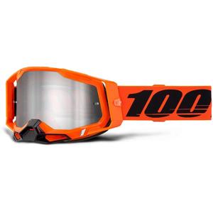 100%-Masque cross RACECRAFT 2 - orange/noir/mirror silver