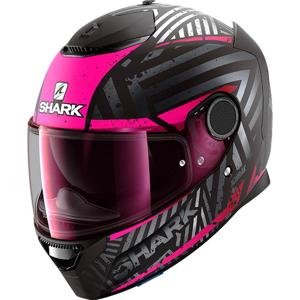 HJC casque intégral moto i70 VAROK MC-8 femme noir rose violet métal