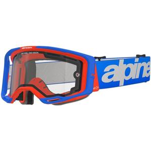 ALPINESTARS-Masque cross VISION 8 WORDMARK - BLEU/ROUGE