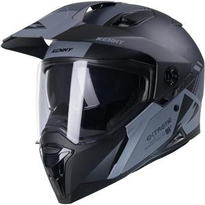 KENNY-Casque crossover EXTREME GRAPHIC BLACK GREY MATT