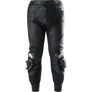 Pantalon Moto En Cuir Pleine Fleur FNine - Style Motard, 5 Poches, Coutures Doubles, Coupe Décontractée