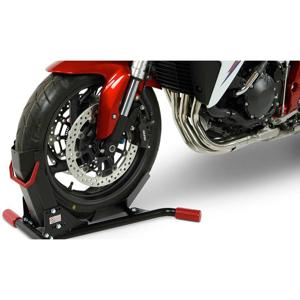Béquille moto / lève-moto / béquille arrière Parzini Strada Evo arrière,  rouge, universelle
