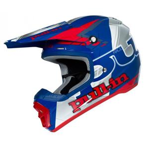 Casque cross LITE RUSH SHOT Bleu/Orange/Blanc - , Casque Cross