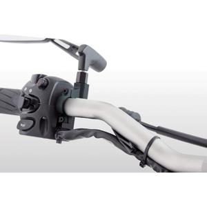 Qx Vodool 25mm Moto Miroir Support de serrage Support d'adaptateur  Accessoires Guidon Moto Métal Vue arrière Support de montage de rétroviseur