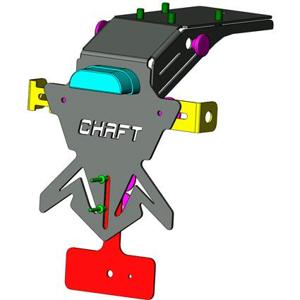 CHAFT-Support de plaque Kawasaki Zx10-R 2016-2017