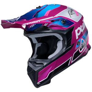 PULL-IN-Casque cross GRAPHIC + TEAM SILVER