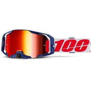 100%-Masque cross ARMATIC Mach Z - Ecran Mirror Rouge