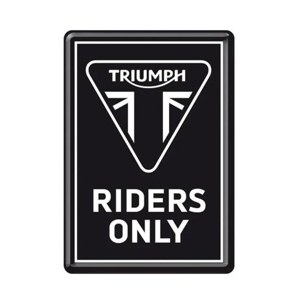 NOSTALGICART-metal-card-triumph-riders-only-image-131239563-cover-0