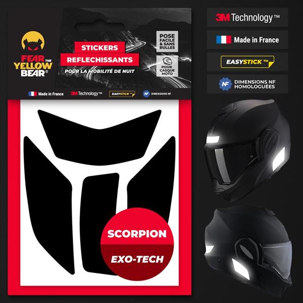 FEARTHEYELLOWBEAR-stickers-reflechissants-casque-easy-replicatm-scorpion-exo-tech-noir-image-133405262-cover-0