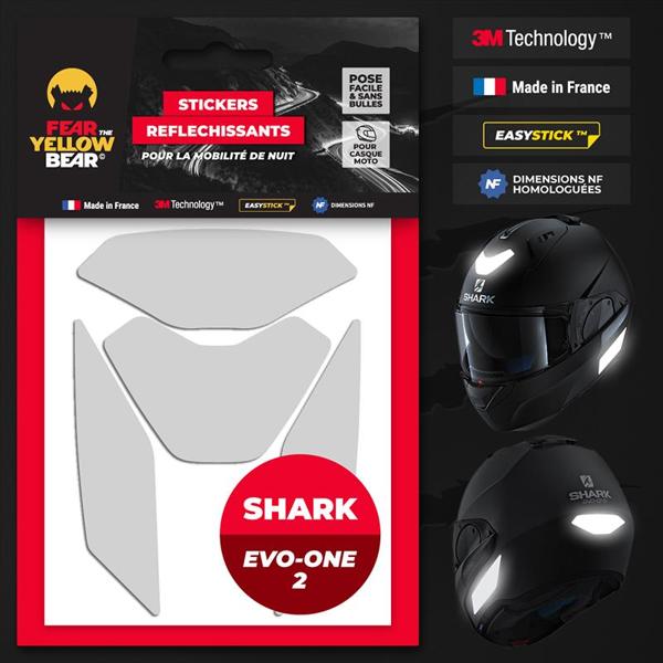 FEARTHEYELLOWBEAR-stickers-reflechissants-casque-easy-replicatm-shark-evo-one-2-blanc-image-133405329-cover-0