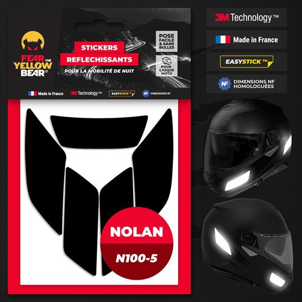FEARTHEYELLOWBEAR-stickers-reflechissants-casque-easy-replicatm-nolan-n-100-5-noir-image-133405232-cover-0