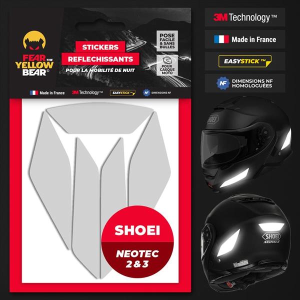 FEARTHEYELLOWBEAR-stickers-reflechissants-casque-easy-replicatm-shoei-neotec-2-3-blanc-image-133405368-cover-0