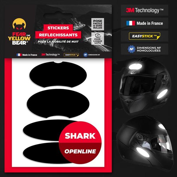FEARTHEYELLOWBEAR-stickers-reflechissants-casque-easy-replicatm-shark-open-line-noir-image-133405333-cover-0