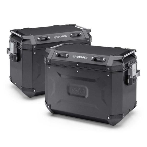 Valise latérale K'VOYAGER NOIR 37L-48L KAPPA - MOTO-AXXE.FR, Valise moto