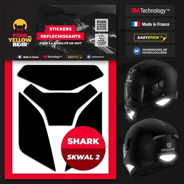 FEARTHEYELLOWBEAR-stickers-reflechissants-casque-easy-replicatm-shark-d-skwal-2-noir-image-133405108-cover-0