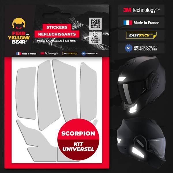 FEARTHEYELLOWBEAR-stickers-reflechissants-casque-easy-replicatm-kit-universel-scorpion-exo-blanc-image-133405017-cover-0