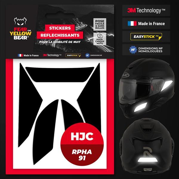 FEARTHEYELLOWBEAR-stickers-reflechissants-casque-easy-replicatm-hjc-rpha91-noir-image-133405000-cover-0