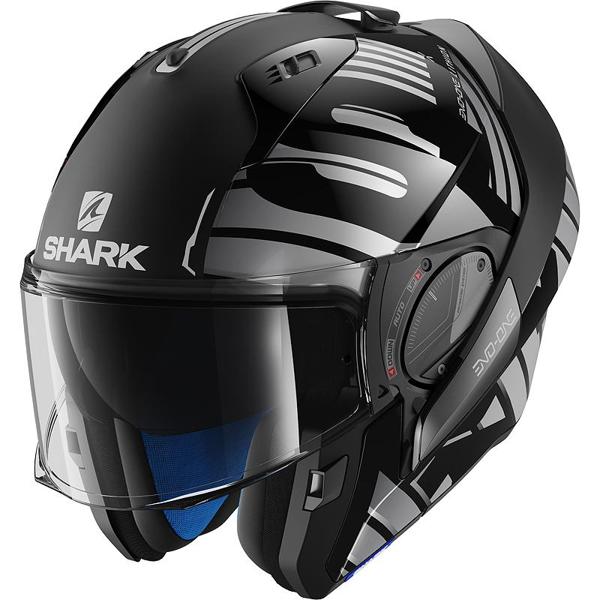 Casque Jet Sun Evo 2.0 - Homologué ECE 2206, Intérieur Démontable Et Lavable, Avec Écran Clair (Taille LG, Noir Nacré)