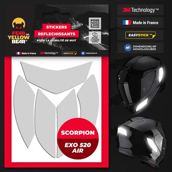 FEARTHEYELLOWBEAR-stickers-reflechissants-casque-easy-replicatm-scorpion-exo-520-air-blanc-image-133405018-cover-0