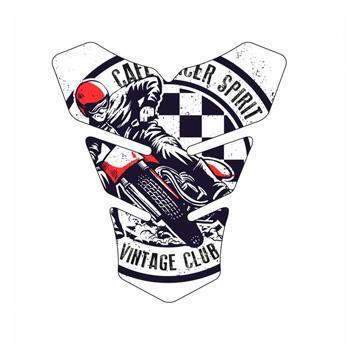 Protège-réservoir Moto Autocollant Traction Genoux - Coussin Latéral Antidérapant Pour Réservoir - Panneaux Vintage, Protection Et Style