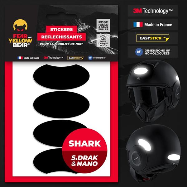 FEARTHEYELLOWBEAR-stickers-reflechissants-casque-easy-replicatm-shark-street-drak-nano-noir-image-133405105-cover-0