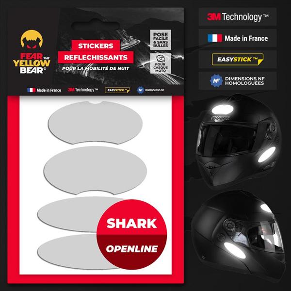 FEARTHEYELLOWBEAR-stickers-reflechissants-casque-easy-replicatm-shark-open-line-blanc-image-133405106-cover-0