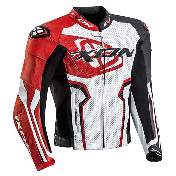 Veste Moto Veste Cuir Homme Rouge Blousons Moto Cuir Homme FUSION