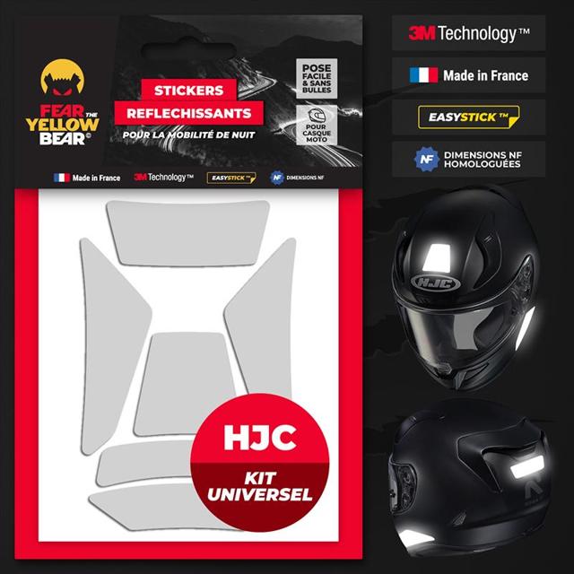 FEARTHEYELLOWBEAR-stickers-reflechissants-casque-easy-replicatm-kit-universel-hjc-blanc-image-133405222