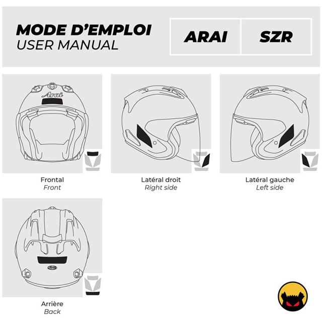 FEARTHEYELLOWBEAR-stickers-reflechissants-casque-easy-replica-arai-szr-noir-image-133405279-cover-2