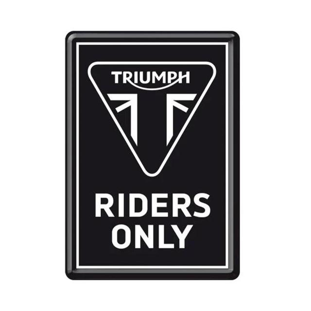 NOSTALGICART-metal-card-triumph-riders-only-image-131238961