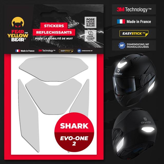 FEARTHEYELLOWBEAR-stickers-reflechissants-casque-easy-replicatm-shark-evo-one-2-blanc-image-133405102-cover-0