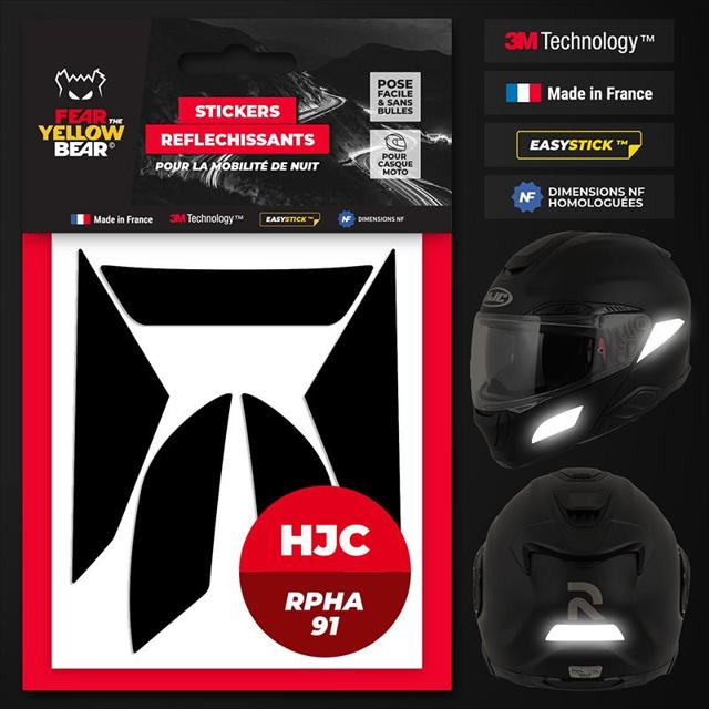 FEARTHEYELLOWBEAR-stickers-reflechissants-casque-easy-replicatm-hjc-rpha91-noir-image-133405000-cover-0