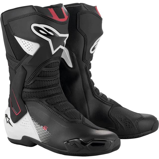 Bottes SMX 6 V3 ALPINESTARS noir blanc rouge MOTO AXXE.FR Bottes moto