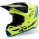 gris/jaune - ALPINESTARS Casque cross SUPERTECH M3 RADIUM KID