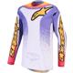 blanc/lilas/or/rose - ALPINESTARS Maillot Cross Fluid Drag