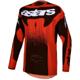 rouge/noir/blanc - ALPINESTARS Maillot Cross Techstar Swan