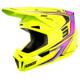 jaune fluo/violet/noir - SHOT Casque Cross Lite Glory