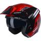 rouge/noir/blanc - KENNY Casque trial MILES GRAPHIC