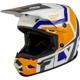 blanc/orange/gris/bleu - FLY Casque Cross Youth Kinetic Scrap