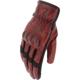 ROUGE-NOIR - HELSTONS Gants HOLY ETE Cuir-Tissu femme