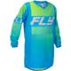bleu/jaune fluo - FLY Maillot cross YOUTH F-16