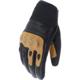 noir gold - HELSTONS Gants Saga Cuir Tissu