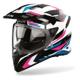 blanc/rose/bleu/noir - AIROH Casque Crossover Badx-X Glitch